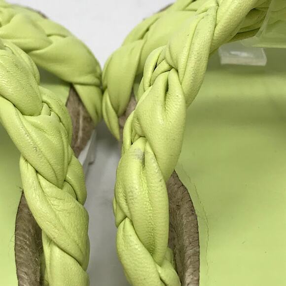 Marc Fisher LTD Jaimee Espadrille Flat Slide Sandals 8.5 Braided Leather Slip On - Picture 9 of 9